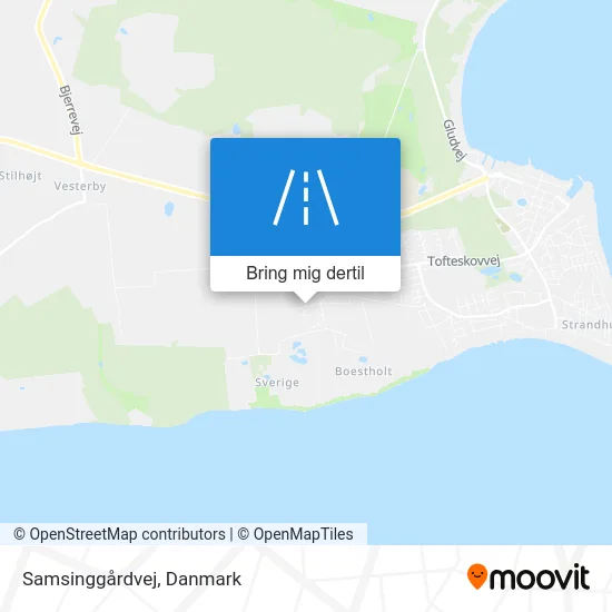 Samsinggårdvej kort