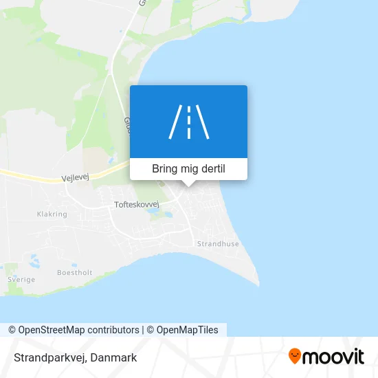 Strandparkvej kort