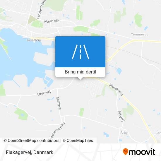 Flakagervej kort