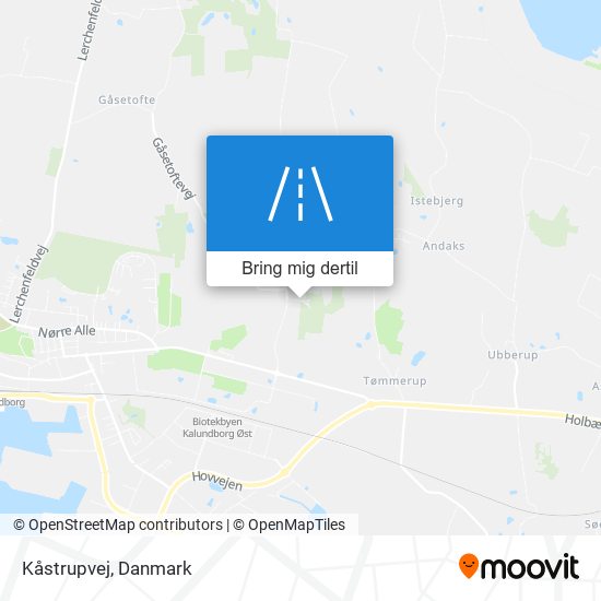 Kåstrupvej kort