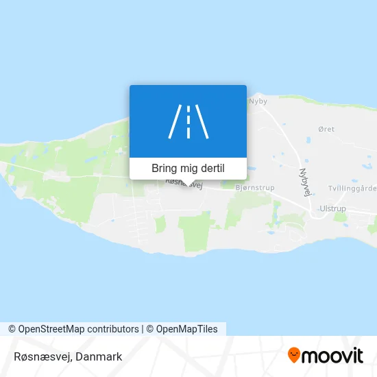 Røsnæsvej kort