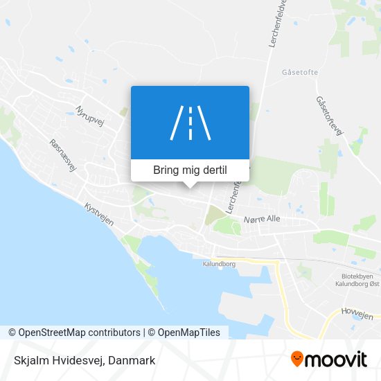 Skjalm Hvidesvej kort