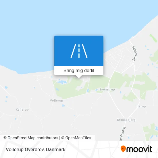 Vollerup Overdrev kort