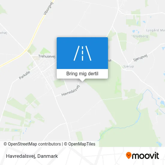 Havredalsvej kort