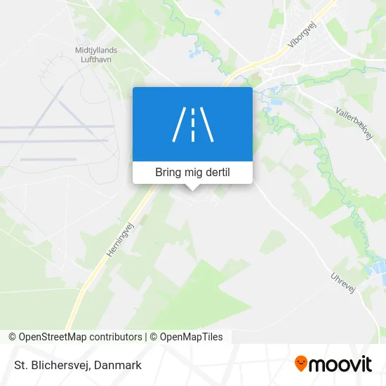 St. Blichersvej kort
