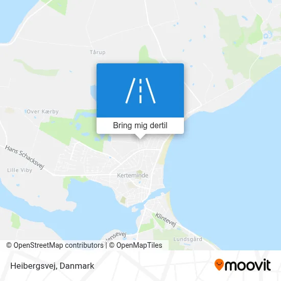 Heibergsvej kort