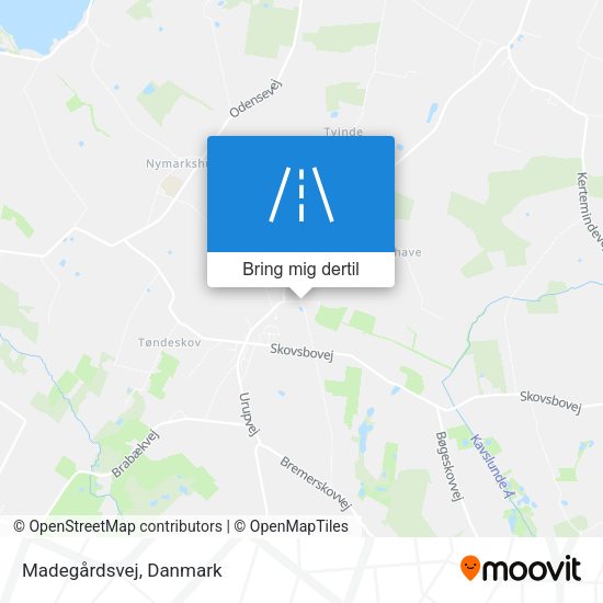 Madegårdsvej kort