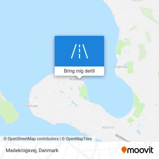 Madekrogsvej kort