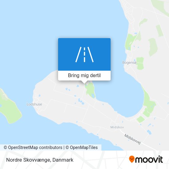 Nordre Skovvænge kort