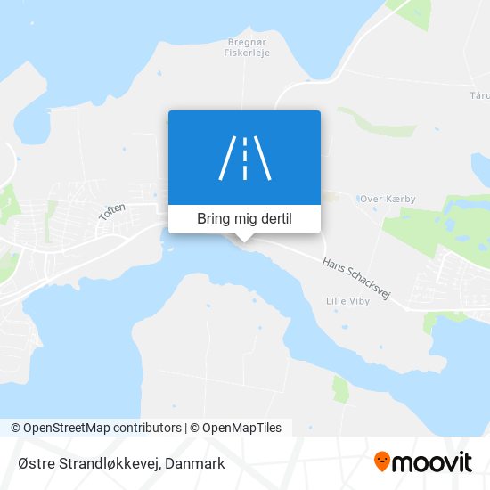 Østre Strandløkkevej kort