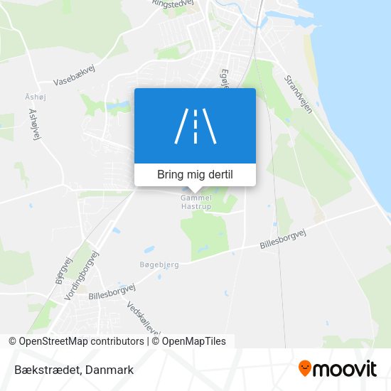 Bækstrædet kort