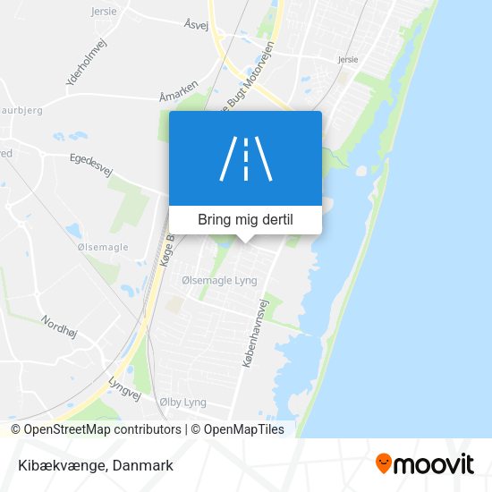 Kibækvænge kort