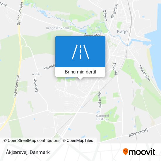 Åkjærsvej kort