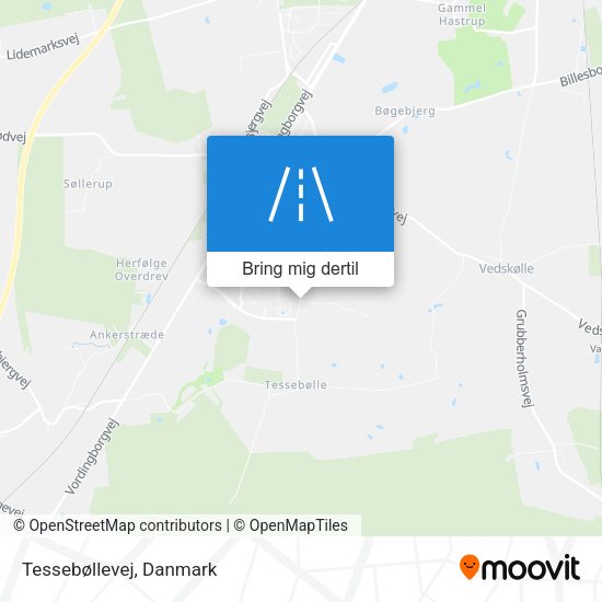 Tessebøllevej kort