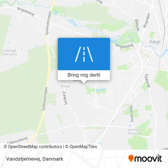 Vandstjernevej kort