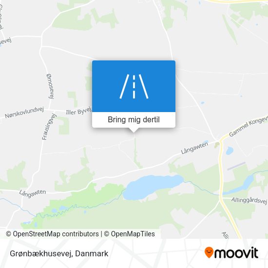 Grønbækhusevej kort