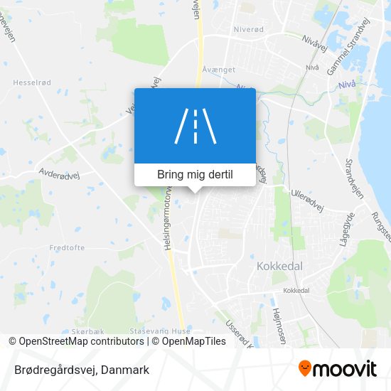Brødregårdsvej kort