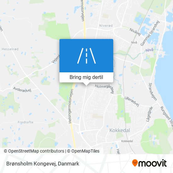 Brønsholm Kongevej kort