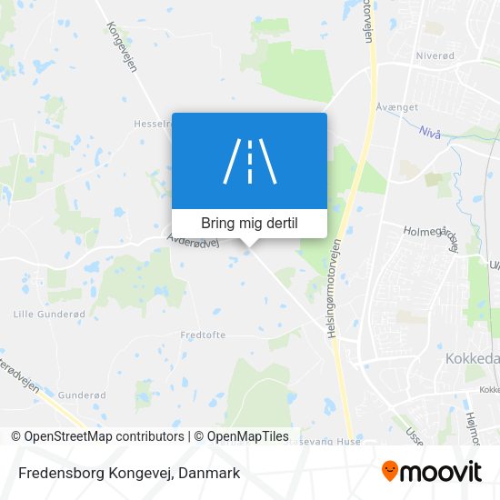 Fredensborg Kongevej kort