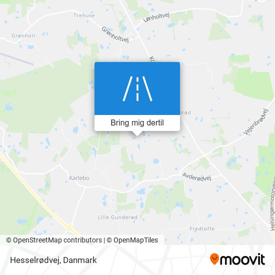 Hesselrødvej kort