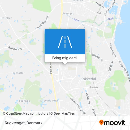 Rugvænget kort