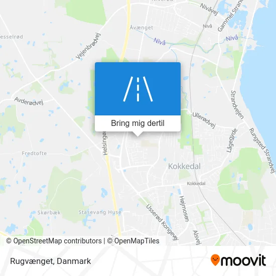 Rugvænget kort