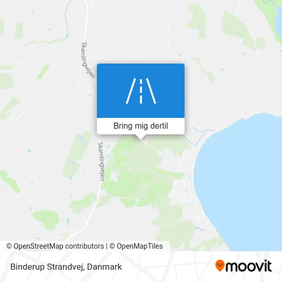 Binderup Strandvej kort