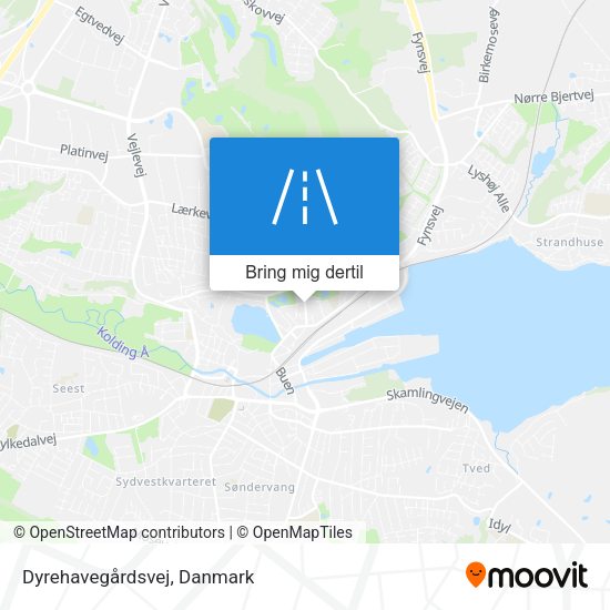 Dyrehavegårdsvej kort