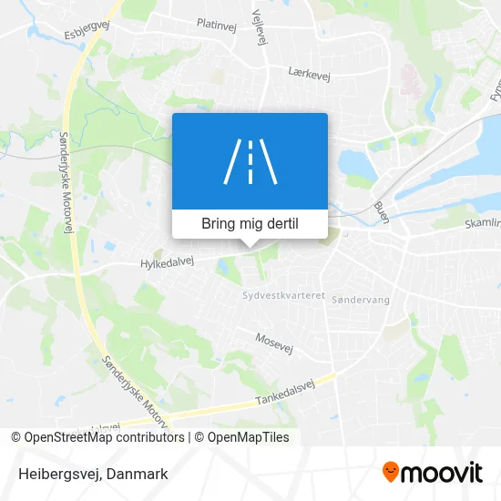 Heibergsvej kort