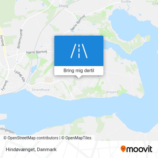 Hindøvænget kort