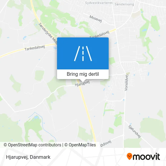 Hjarupvej kort