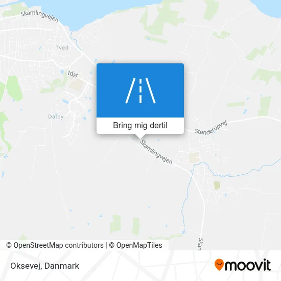 Oksevej kort