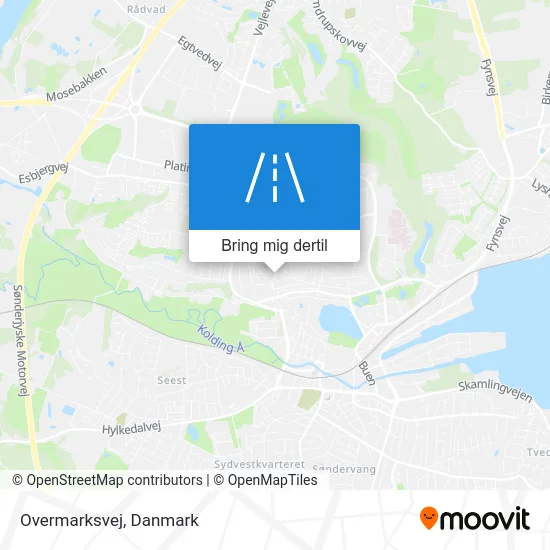 Overmarksvej kort