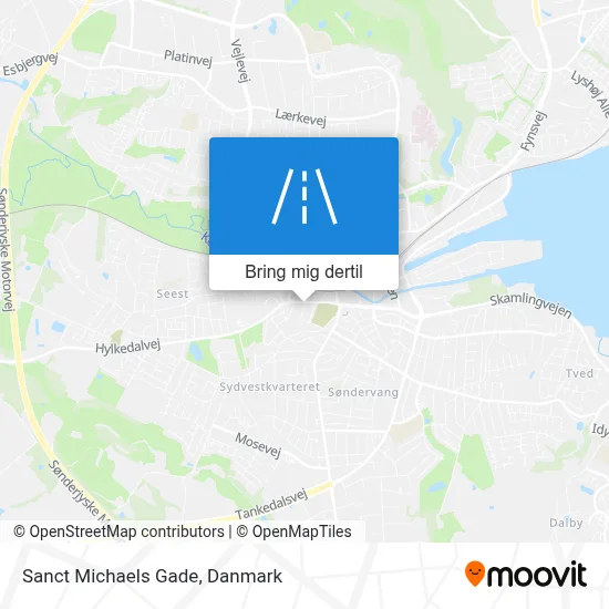 Sanct Michaels Gade kort