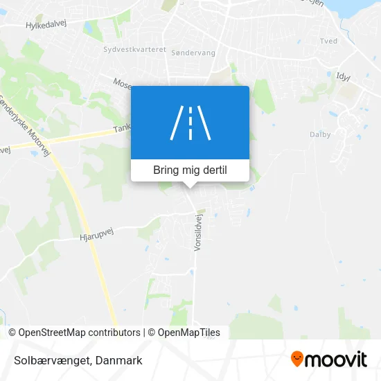 Solbærvænget kort
