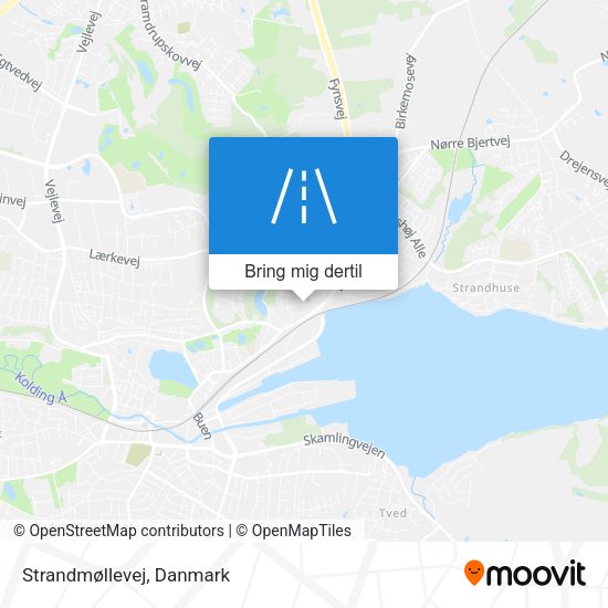 Strandmøllevej kort