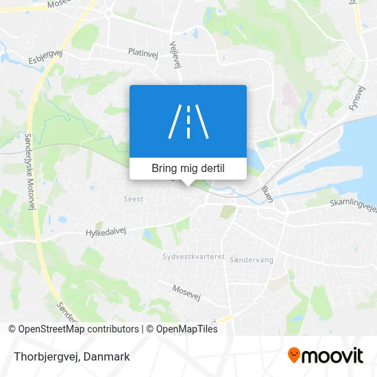 Thorbjergvej kort