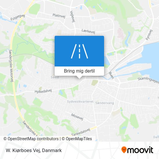 W. Kiørboes Vej kort