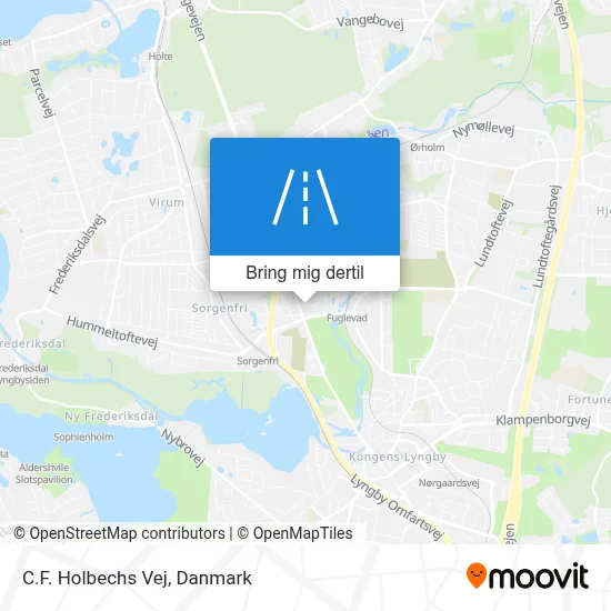 C.F. Holbechs Vej kort