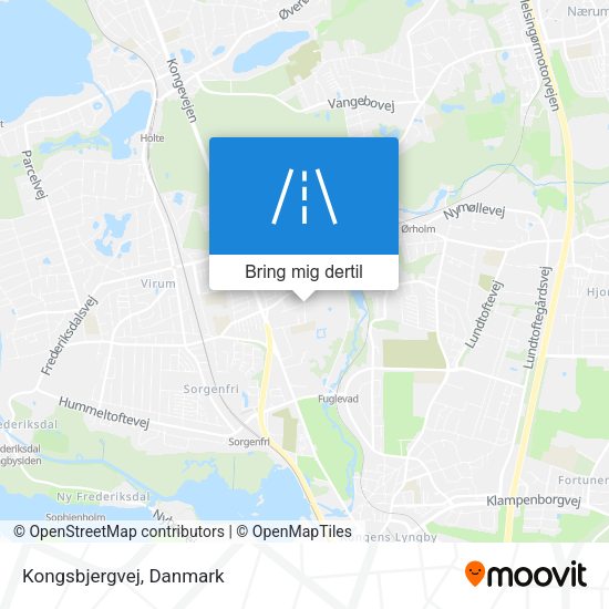 Kongsbjergvej kort