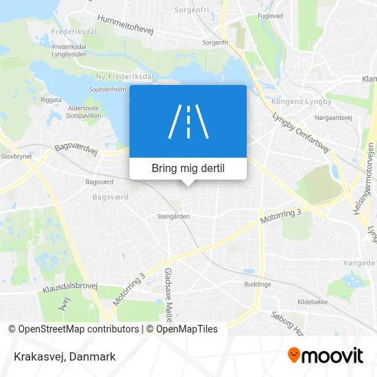 Krakasvej kort