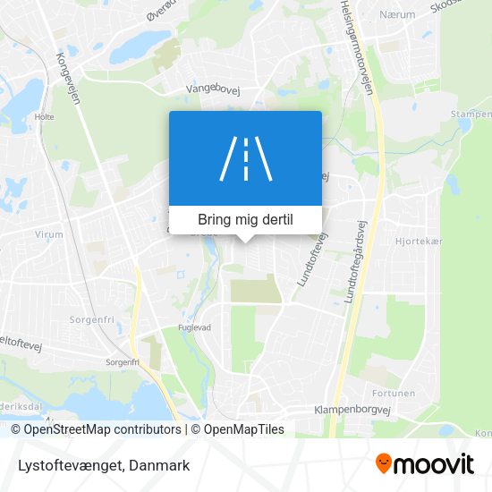 Lystoftevænget kort