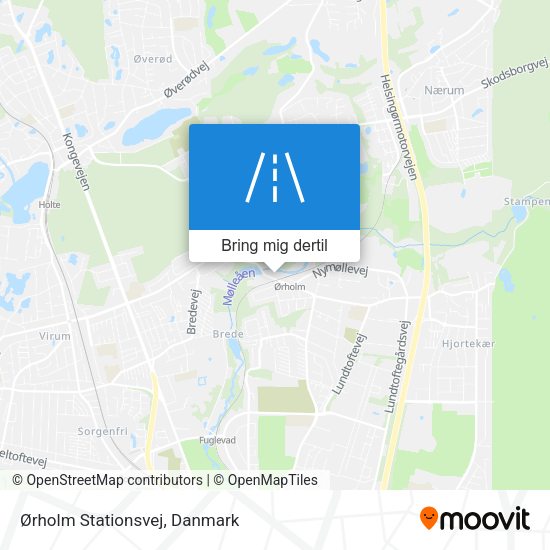 Ørholm Stationsvej kort