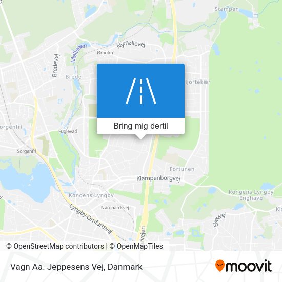 Vagn Aa. Jeppesens Vej kort