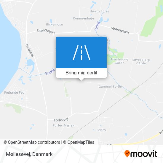 Møllesøvej kort
