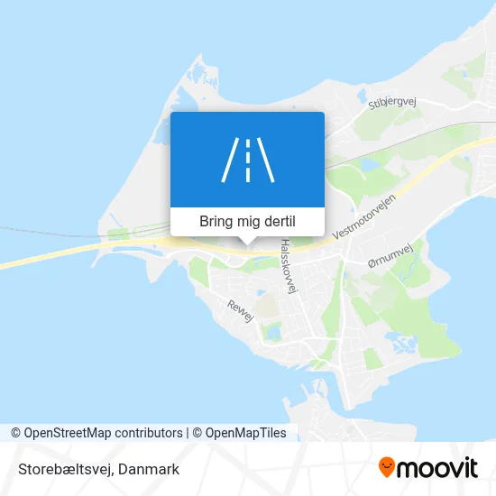 Storebæltsvej kort
