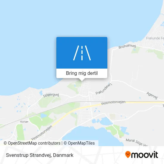 Svenstrup Strandvej kort