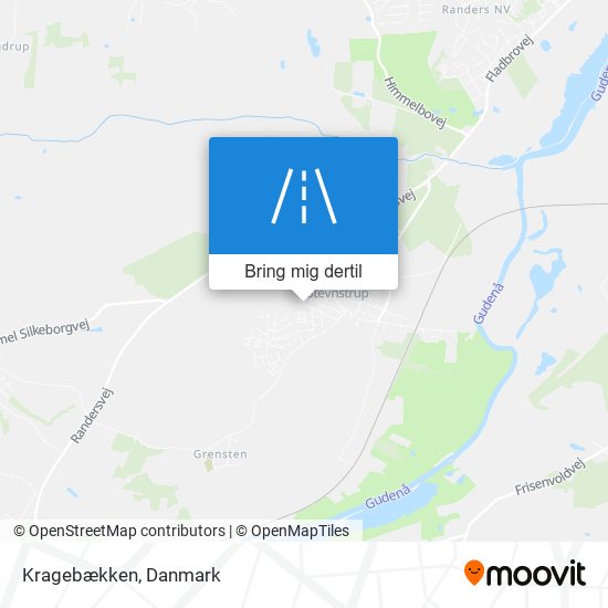 Kragebækken kort