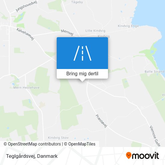 Teglgårdsvej kort