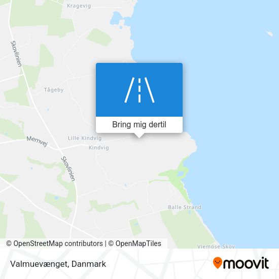 Valmuevænget kort